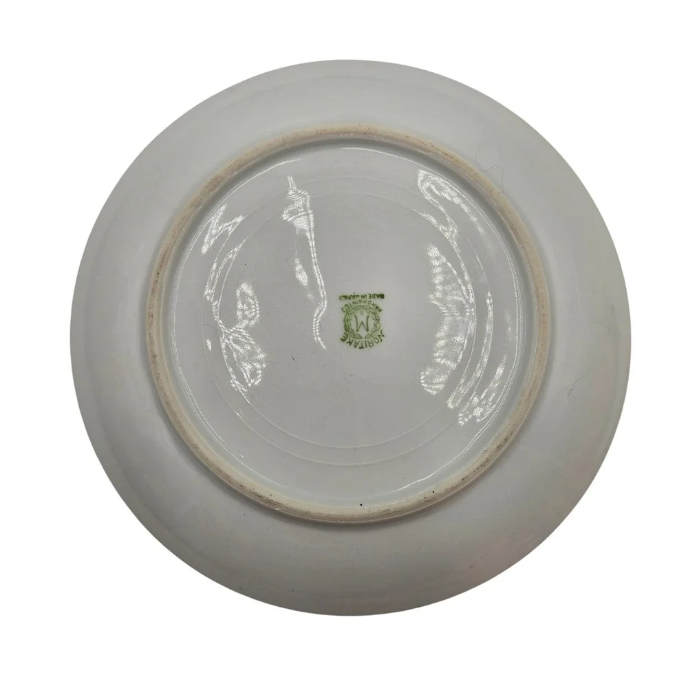Vintage Noritake Hand Painted Lusterware Cottage Landscape Plates Set of 6 Japan